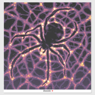 Sticker Spider Cosmic Web, Galaxie d'Halloween des horreur