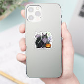 Sticker Spiderweb Coon - Maine Coon Halloween (Téléphone)