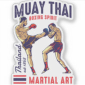 Sticker Spirit de la boxe thaï (Devant)