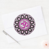 Sticker Spirituel Pink Gems Aum (Enveloppe)
