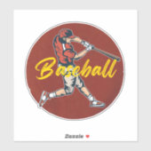 Sticker Sport de baseball (Feuille)