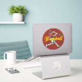 Sticker Sport de baseball (Ordinateur portable sur le bureau)