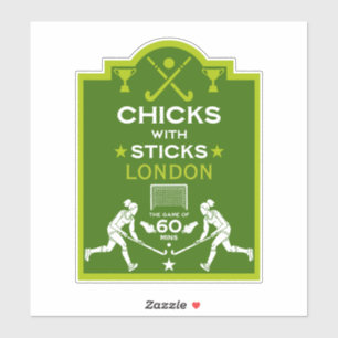 Sticker Sport de hockey sur gazon féminin