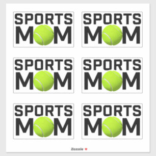 Sticker Sport Maman Tennis Design