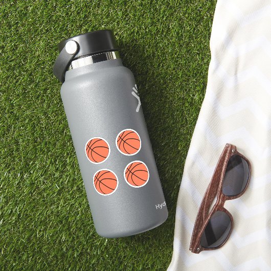 Sticker Sport populaire - Basketball 4 pcs Ball (HydroFlask Insitu)
