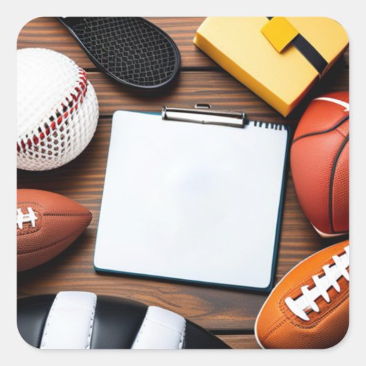 Sticker sportif Étiquette (Devant)