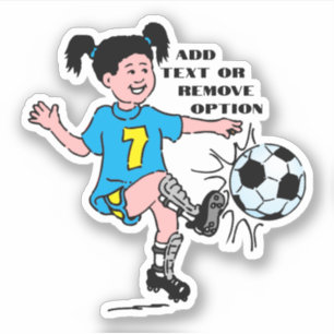 Sticker Sports de soccer pour petite fille