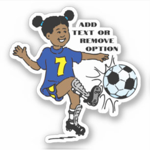 Sticker Sports de soccer pour petite fille