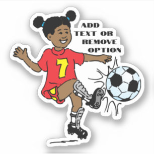 Sticker Sports de soccer pour petite fille
