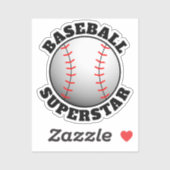 Sticker Sports de superstar de baseball (Feuille)