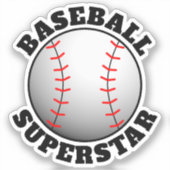 Sticker Sports de superstar de baseball (Recto)