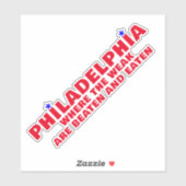 STICKER SPORTS PHILADELPHIQUES (Feuille)
