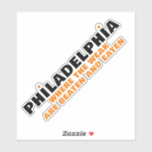 STICKER SPORTS PHILADELPHIQUES (Feuille)