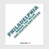 STICKER SPORTS PHILADELPHIQUES (Feuille)