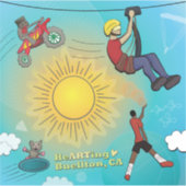 Sticker - Sporty Sky (Voorkant)