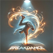 Sticker "Spotlight Groove" - dansant sous les projecte (Devant)