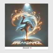 Sticker "Spotlight Groove" - dansant sous les projecte (Feuille)