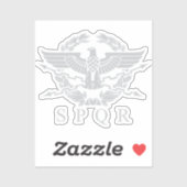 Sticker SPQR L'Emblème De L'Empire Romain (Feuille)