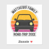 Sticker Spring Break Road Trip Sunset Custom Laptop (Feuille)
