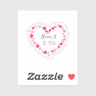 Sticker Spring Floral Anniversary | Elegant Modern Wedding