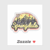 Sticker Springdale, Arkansas (Feuille)