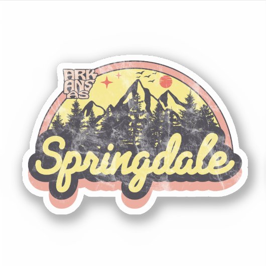 Sticker Springdale, Arkansas (Devant)