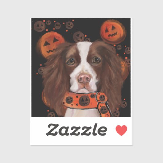 Sticker Springer Spaniel Anglais        (Feuille)
