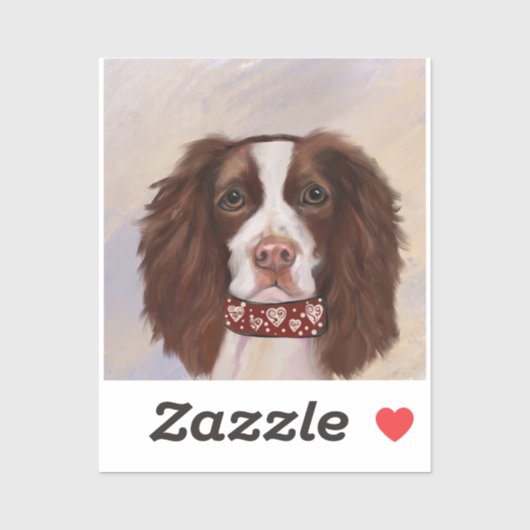 STICKER SPRINGER SPANIEL ANGLAIS     (Feuille)