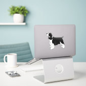 Sticker Springer Spaniel Chien race Vue latérale Silhouett (Ordinateur portable sur le bureau)