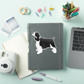 Sticker Springer Spaniel Chien race Vue latérale Silhouett (Couverture iPad)