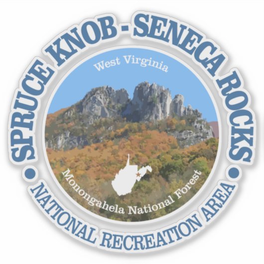 Sticker Spruce Knob - Seneca Rocks NRA (Devant)