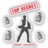 Sticker Spy très secret personnalisé (Devant)