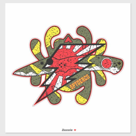 Sticker Spyderco couteaux Kamikaze Zero (Feuille)