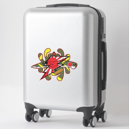 Sticker Spyderco couteaux Kamikaze Zero (Sur valise)