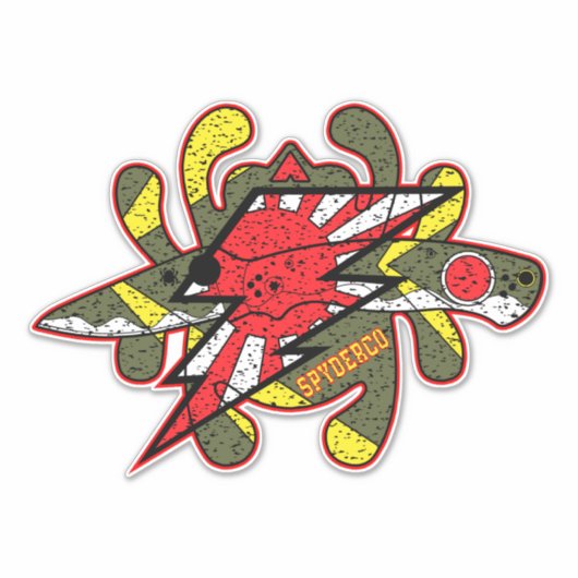 Sticker Spyderco couteaux Kamikaze Zero (Devant)