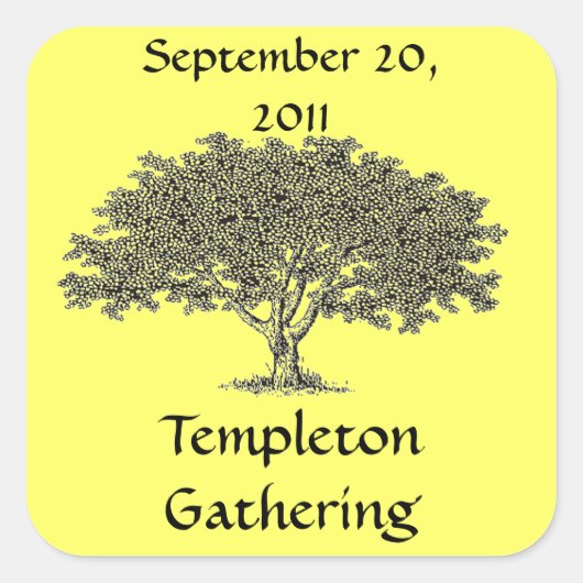 Sticker (sq) - Balise Nom de l'arbre généalogique (Devant)