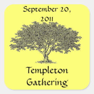 Sticker (sq) - Balise Nom de l'arbre généalogique