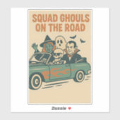 Sticker Squad Ghouls Cruisin' en style (Feuille)