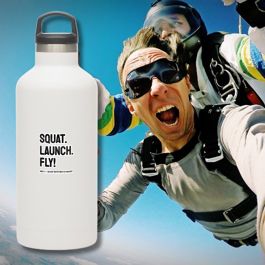 Sticker SQUAT. LANCEMENT. VOLEZ ! Minimaliste motivationne