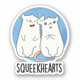 Sticker Squeekhearts Funny Souse Pun d'amour