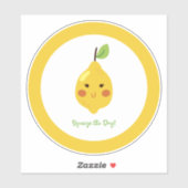 Sticker Squeeze Day Punny Lemon (Feuille)