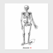 Sticker Squelette (Feuille)
