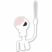 Sticker Squelette d'Halloween (Devant)