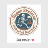 Sticker Squelette Rogue Méfait Exhumé (Feuille)