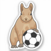 Sticker Squirrel at Soccer Sports (Recto)