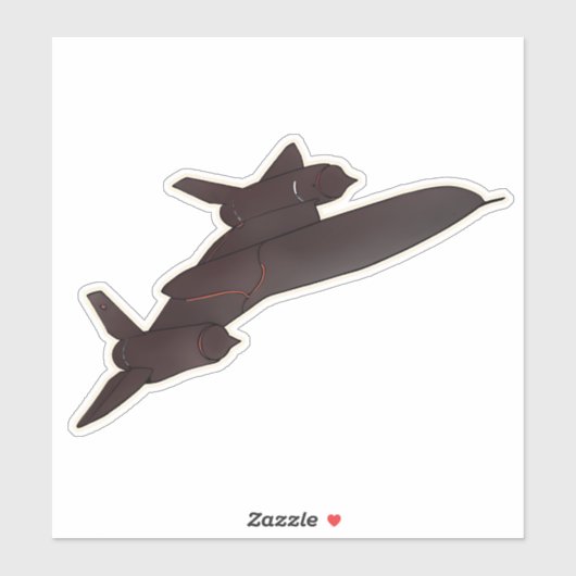 Sticker SR-71 Blackbird, avion Spy Plane (Feuille)