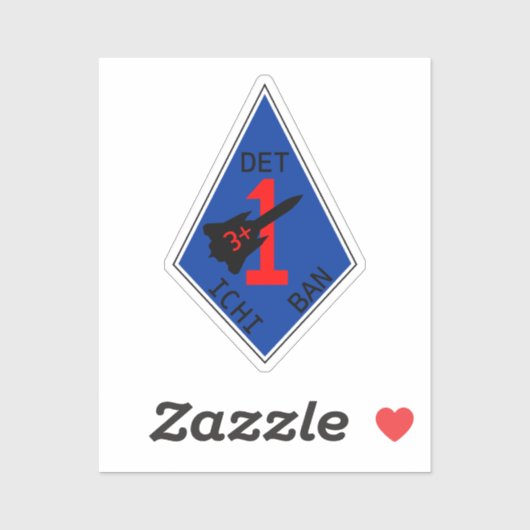 Sticker SR-71 Insigne d'interdiction Ichi (Feuille)