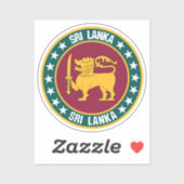 Sticker Sri Lanka (Feuille)