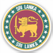 Sticker Sri Lanka (Recto)