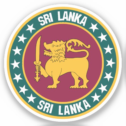Sticker Sri Lanka (Recto)